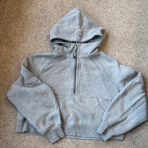Lululemon Athletica Heather Gray Zip-Up Hoodie - Picture 1 of 6